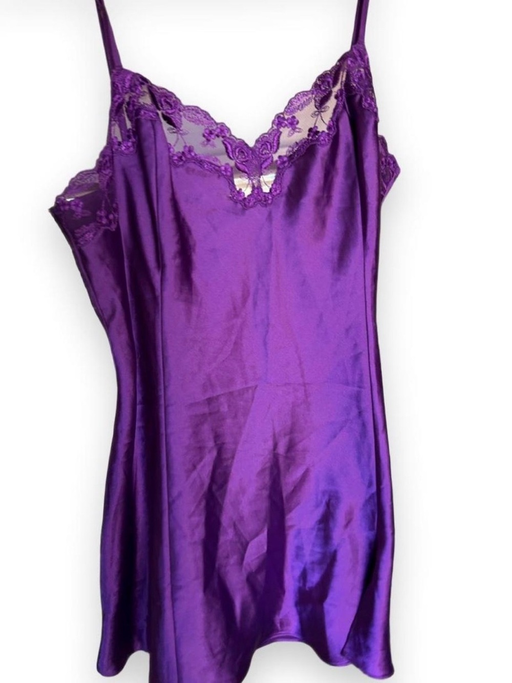 Vintage Victoria's Secret Royal Purple slip dress, size L.